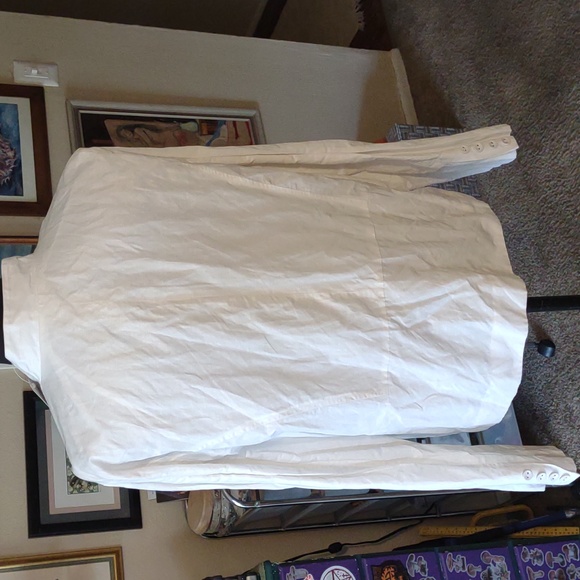 Chico's White Kayte Military Style Lightweight Jacket NWT - Picture 6 of 8